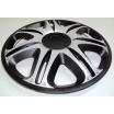 Poklice na kola - kryty kol Nascar silver-black 13-16" (po 1 ks)