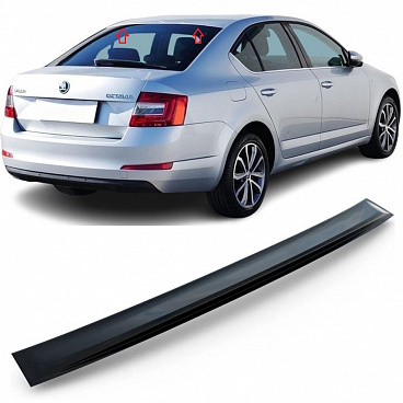 Prodloužení střechy - střešní spoiler Škoda Octavia III 2013-19 liftback černý lesklý