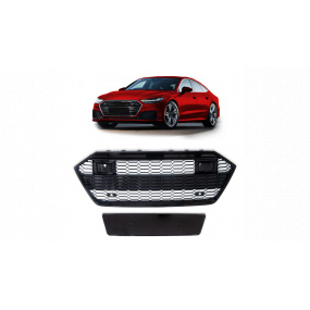 Gril Audi A7 C8 Lesklá Černá
