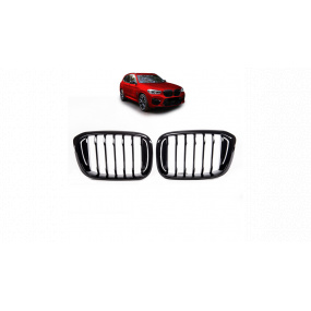Mřížka BMW X3 G01 F97 X4 G02 F98 jednotlivé lamely Lesklá černá Mřížka BMW X3 G01 F97 X4 G02 F98 jednotlivé lamely Lesklá černá