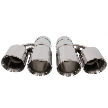 Koncovka tlumiče 89mmx2 vstup 76mm Leštěná Sada Koncovka tlumiče 89mmx2 vstup 76mm Leštěná Sada