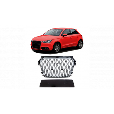 Gril Audi A1 8X Chrom & Lesklá Černá