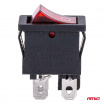 Kolébkový spínač s červeným podsvícením 6A 250V AMIO-04439