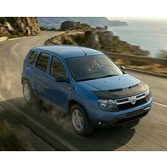 Převlek přední části kapoty černý  karbon Dacia Duster 2010-2018