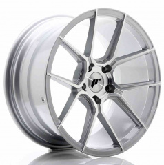 JR Wheels JR30 18x9,5 ET35 5x120 Stříbrná Leštěná Čelní Strana