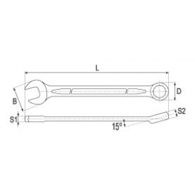 Klíč očkoplochý 26 mm Klíč očkoplochý 26 mm