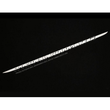 Opel Astra G Caravan - nerez chrom lišta zadního kufru - OMSA LINE Opel Astra G Caravan - nerez chrom lišta zadního kufru - OMSA LINE