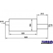 Sportovní výfuk TurboWorks Bionix, koncovka 76 mm, vstup 63,5 mm