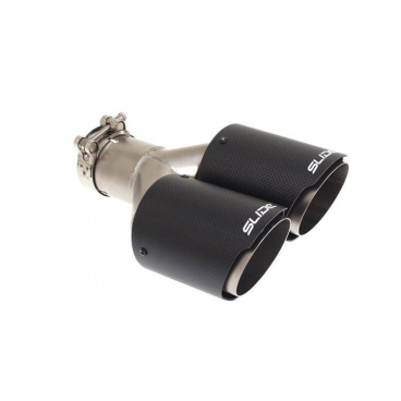 Dvojitá koncovka tlumiče 89mm vstup 63,5mm SLIDE