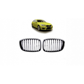 Gril BMW 5 F07 jednotlivé žebro Lesklá černá