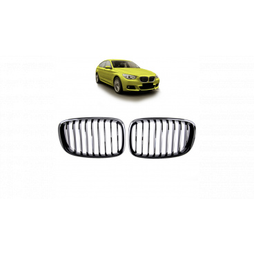 Gril BMW 5 F07 jednotlivé žebro Lesklá černá