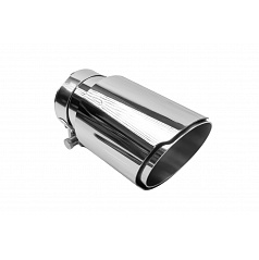 Koncovka tlumiče 89mm vstup 76mm Leštěná
