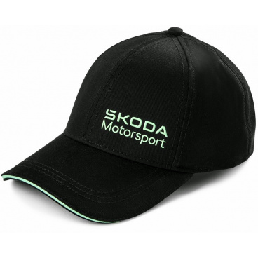 Originální kšiltovka Škoda Motorsport černá Originální kšiltovka Škoda Motorsport černá