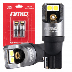 LED žárovky FULL CANBUS PRO T10 W5W 4x3030 SMD bílé 12V 24V LED žárovky FULL CANBUS PRO T10 W5W 4x3030 SMD bílé 12V 24V
