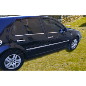 Volkswagen Golf IV - nerez chrom spodní lišty oken - OMSA LINE Volkswagen Golf IV - nerez chrom spodní lišty oken - OMSA LINE
