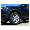 Dacia Duster 2010-17 nerezové lemy blatníku 4 ks (černé matné, chromové)