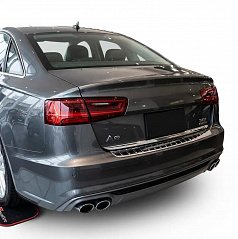 Nerez leštěný kryt horní hrany zadního nárazníku Audi A6 2011-18 sedan