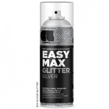 Easy Max Metallic sprej zlatý se třpytkami 400 ml Easy Max Metallic sprej zlatý se třpytkami 400 ml