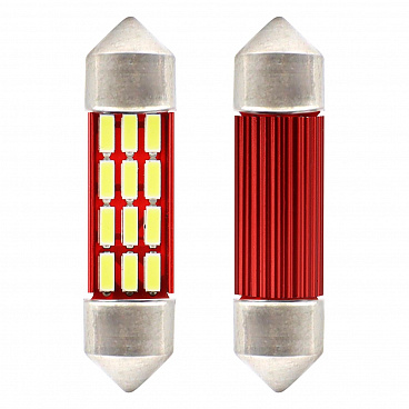 Žárovky sulfit  VERTEX CANBUS 12 SMD 4014 Festoon 39mm White 12V/24V II