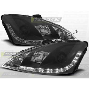 FORD FOCUS MK1 2001-04 PŘEDNÍ ČÍRÁ SVĚTLA DAYLIGHT LED BLACK FORD FOCUS MK1 2001-04 PŘEDNÍ ČÍRÁ SVĚTLA DAYLIGHT LED BLACK