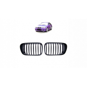 Gril BMW 3 E46 jednotlivé žebro Matná černá