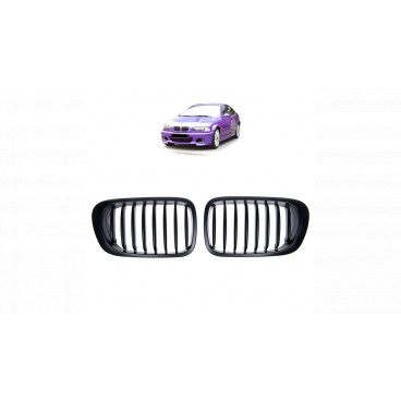 Gril BMW 3 E46 jednotlivé žebro Matná černá