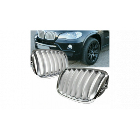Gril BMW X6 E71 E72 X5 E70 jednotlivé žebro Matt Silver