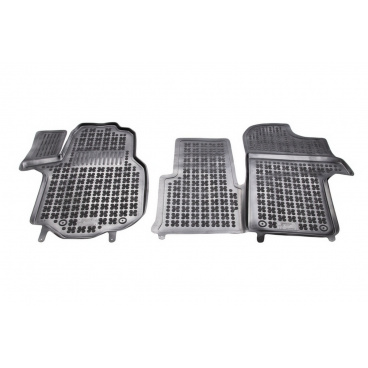 Gumové autokoberce, Volkswagen Crafter II, 2016+, 1. řada 2/3-místná, dodatečný nášlap