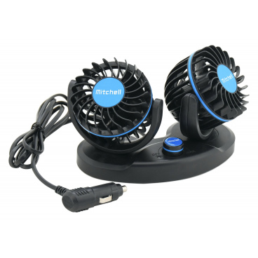 Ventilátor MITCHELL DUO 2x85mm 12V na palubní desku Ventilátor MITCHELL DUO 2x85mm 12V na palubní desku