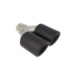 Koncovka tlumiče 101mmx2 vstup 76mm Carbon Mat