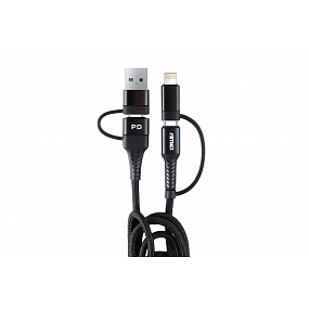 Kabel USB USB-C 3v1 iPhone Lightning USB USB-C 1m UC-15 AMIO-02547