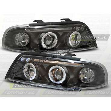 AUDI A4 (B5) 1994-98 PŘEDNÍ ČÍRÁ SVĚTLA ANGEL EYES BLACK AUDI A4 (B5) 1994-98 PŘEDNÍ ČÍRÁ SVĚTLA ANGEL EYES BLACK