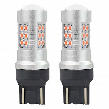 Žárovky T20 24 SMD CAN BUS (s odporem) červená 5600K - 2 ks Žárovky T20 24 SMD CAN BUS (s odporem) červená 5600K - 2 ks