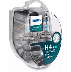 Halogenové žárovky Philips X-tremeVision H4 12V 60/55W +150% 2 ks