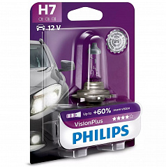 Halogenová žárovka Philips Vision Plus H7 12V 55W +60% 1  ks