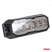 Výstražná oranžová lampa s oranžovým obrysovým světlem LED R65 R148 12V 24V 24W