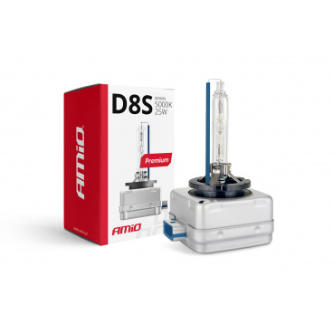 Xenonová žárovka výbojka hid xenon D8S 5000K AMiO PREMIUM 