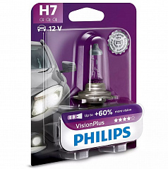 Halogenová žárovka Philips Vision Plus H7 12V 55W +60% 1 ks