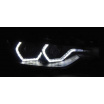 BMW F30/F31 10.2011 - 05.2015 přední světla Angel eyes LED black DRL