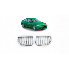 Gril BMW 3 E46 Compact jednotlivé lamely Chrom