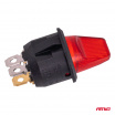 Páčkový spínač s červeným podsvícením 20A 12V AMIO-04438