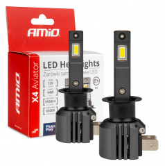 LED automobilové žárovky série X4 Aviator H1 6500K Canbus
