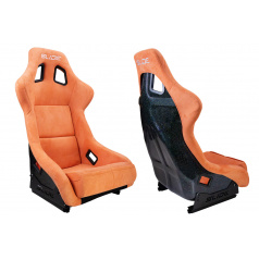 Sportovní křeslo SLIDE KS2 Premium Tmavě oranžový Velur & Moonlight Glitter