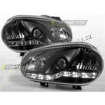 VW GOLF IV 1997-03 PŘEDNÍ ČÍRÁ SVĚTLA DAYLIGHT LED BLACK VW GOLF IV 1997-03 PŘEDNÍ ČÍRÁ SVĚTLA DAYLIGHT LED BLACK