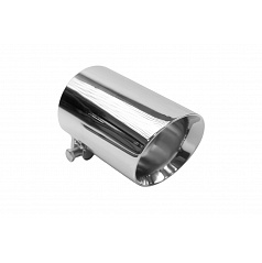Koncovka tlumiče 114mm vstup 70mm Leštěná