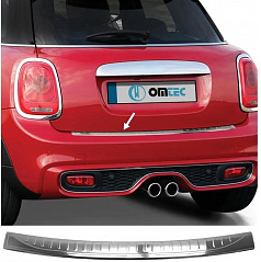 Nerez leštěný kryt horní hrany zadního nárazníku Mini Cooper F56, F60 2014-2023