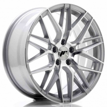 JR Wheels JR28 18x7,5 ET40 5x112 Stříbrná Leštěná Čelní Strana