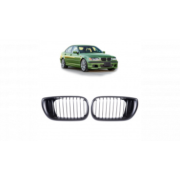 Mřížka BMW 3 E46 Facelift Compact jednotlivé lamely Matná černá