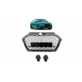 Gril Audi A3 8V Facelift Lesklá Černá