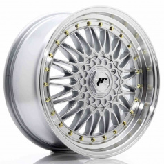 JR Wheels JR9 18x8 ET35 5x112/120 Stříbrné s leštěným límcem
